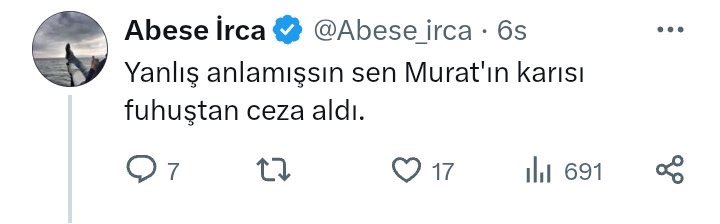 muratagirel's tweet photo. “Murat o dizi setinde eşini satarken yakalanmıştı.”

‘’Murat’ın karısı fuhuştan ceza aldı.”

Daha önce çocuklarıma yönelik tecavüz içerikli, insanın aklının dahi alamayacağı paylaşımlar yaptılar.

Şimdi hedefte hayat arkadaşım var.

Peki bunu yapan kim?

“Abese İrca” takma adlı hesabı kullanan Niyazi Canbaz. Hakkındaki uyuşturucu dosyası ve geçmişi ayrıca ortada. Bunların belgelerini gerektiğinde ilgili mercilere de sunacağım.

Peki sebebi ne?

Gazetecilik.

Gökçek dosyasını anlattıktan sonra sistematik bir saldırının hedefindeyim. Hakaret ettiler, küfür ettiler, iftira attılar. Bugüne kadar yapılanların tamamını tek tek kayıt altına aldım ve savcılığa taşıdım.

Ancak bu kez başka bir sınır aşıldı.Paylaşımlara bakın.

“Murat o dizi setinde eşini satarken yakalanmıştı.” “Murat’ın karısı fuhuştan ceza aldı.”

Bu ahlak yoksununun paylaşımları ile kendine gazeteci diyen aparatlar gün boyunca beni hedef gösterdiler.

Elbette suç duyurusunda bulunacağım.Ancak sözüm olsun umarım emniyet benden önce bu kişiyi bulur.
@adalet_bakanlik @abakingurlek @EmniyetGM @istanbulCBS @istanbul_EGM
