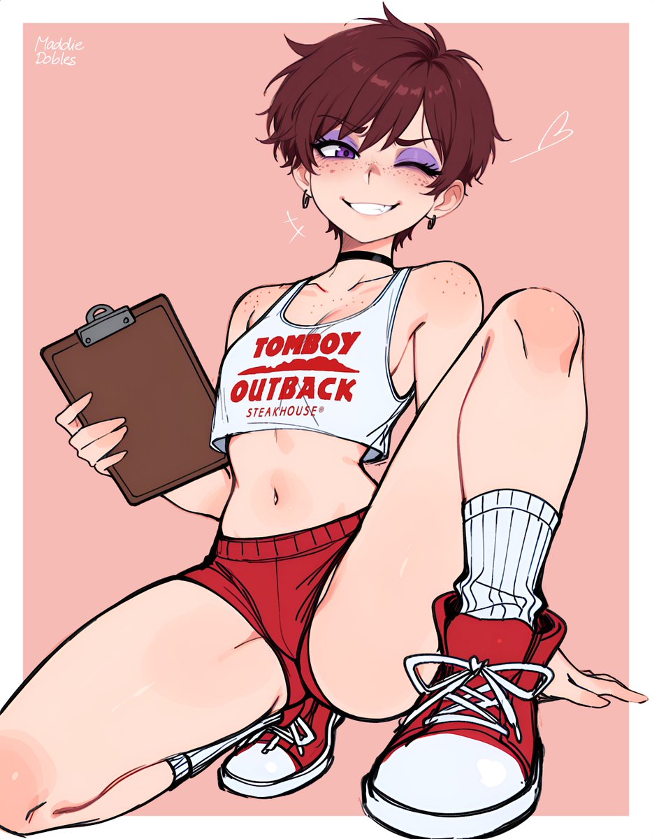 maddiedobles's tweet photo. hop in we're all going to tomboy outback (Luna, sfw) https://t.co/J08YLERrui