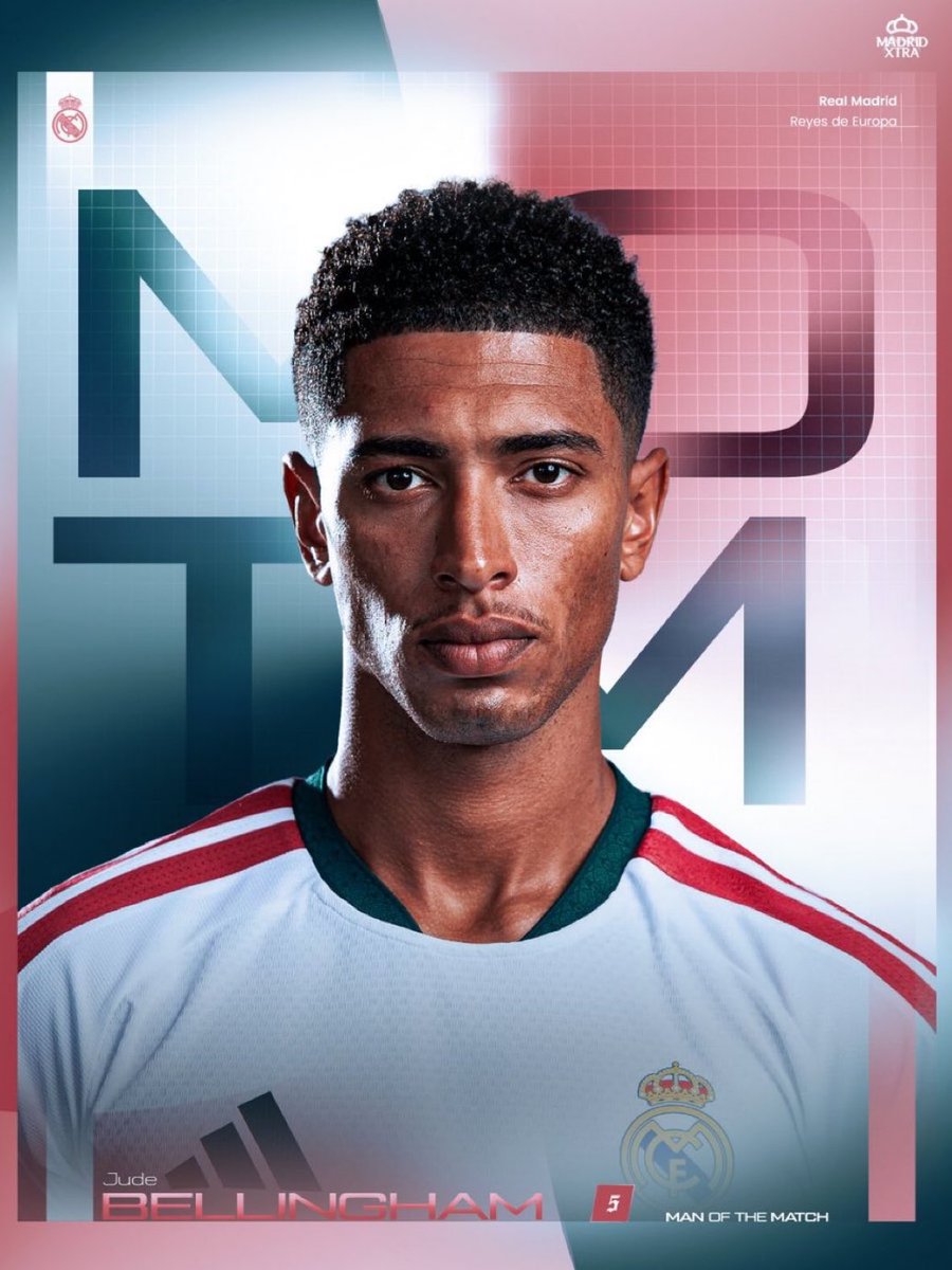 MadridXtra's tweet photo. 🚨 OFFICIAL: Jude Bellingham named MOTM. https://t.co/WA22CVV5fY