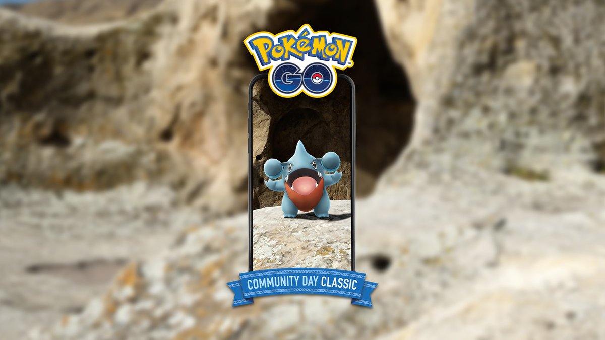 PokemonGoApp's tweet photo. September #PokemonGOCommunityDay Classic featuring Gible has started in areas around the world! 

Grow your Mega Squad by evolving Gible and Gabite, and complete the Collection Challenge to receive XP, Stardust, and Garchomp Mega Energy! https://t.co/BufUzbUmHX