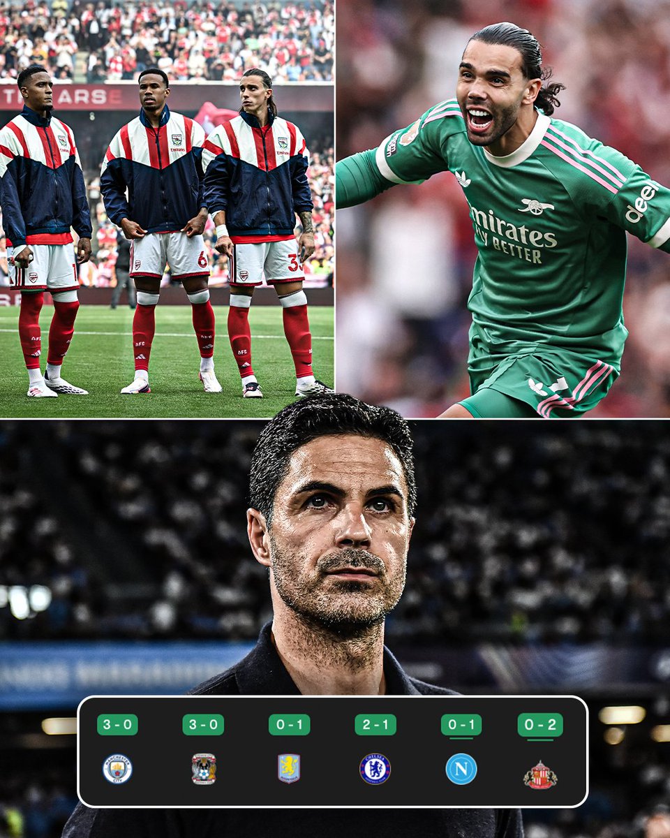 ESPNUK's tweet photo. Arsenal have conceded just one goal in their last six games 🧱 https://t.co/etzPYgLEQA