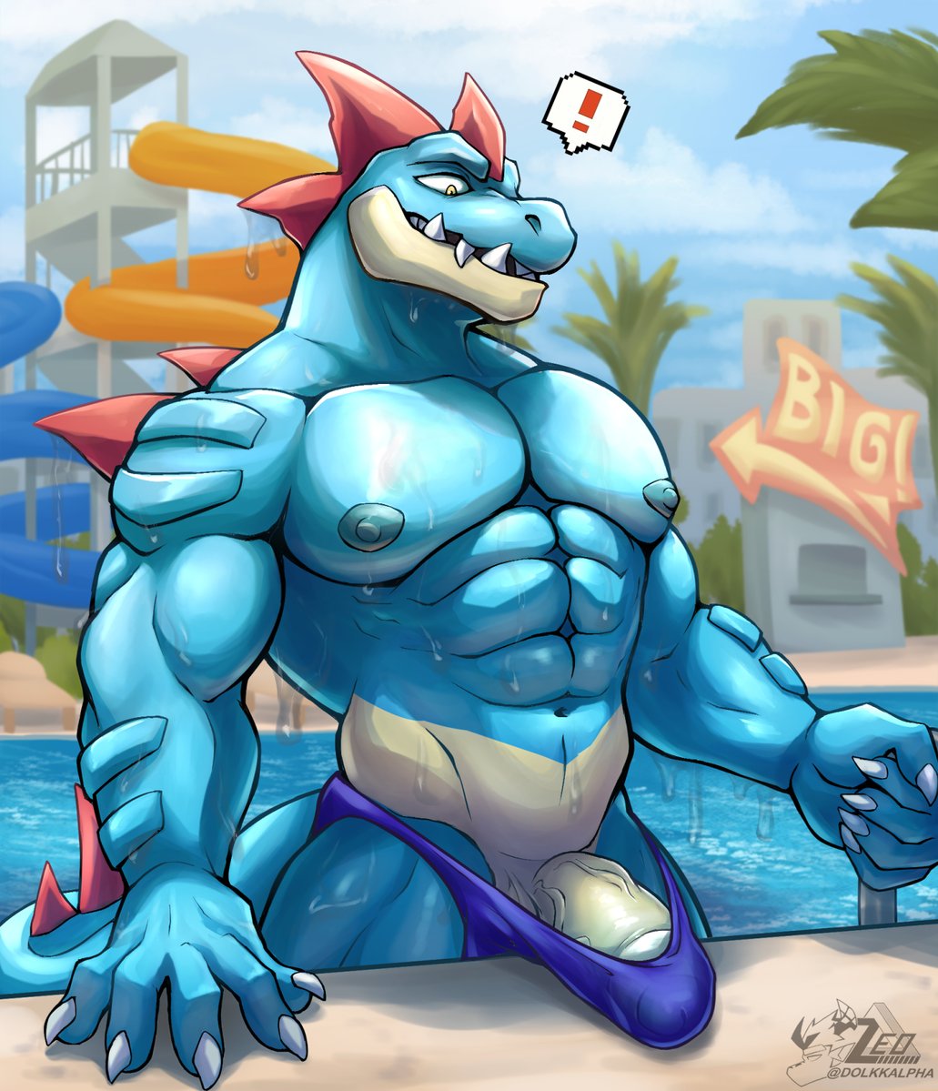 DolkkAlpha's tweet photo. [April reward release]

Horny gator in the pool https://t.co/nucoqnBxOt