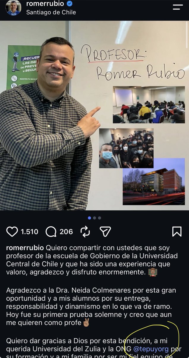 krinxtor's tweet photo. Me puse a investigar y ese veneco Romer Rubio que parece estar dentro del gobierno del presidente Kast y en una publicación le agradeció a @Muni_Indep de @aiiglesiasm de Chilevamos y a una ONG llamada Tepuy que fomenta integrar venekos y donde él es director academico

Sigue. https://t.co/l6H8XZ6RzT