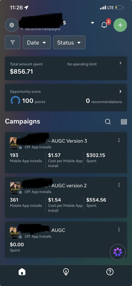 KevinFoyet1's tweet photo. I spent $856.71 testing AI UGC on Meta Ads for my app.

The result?

554 installs at ~$1.55 each.
$171 in revenue.
$165 MRR.

Cheap installs ≠ a profitable acquisition channel.

So I turned the ads off.

Instead of burning more money trying to force paid acquisition to work, I’m going back to organic.

The plan:
Find content formats that consistently get attention AND convert organically → then turn the winners into ads.

Organic is now my testing ground. Paid ads will be the amplifier.

Day 2 of building an app studio to $100K MRR.