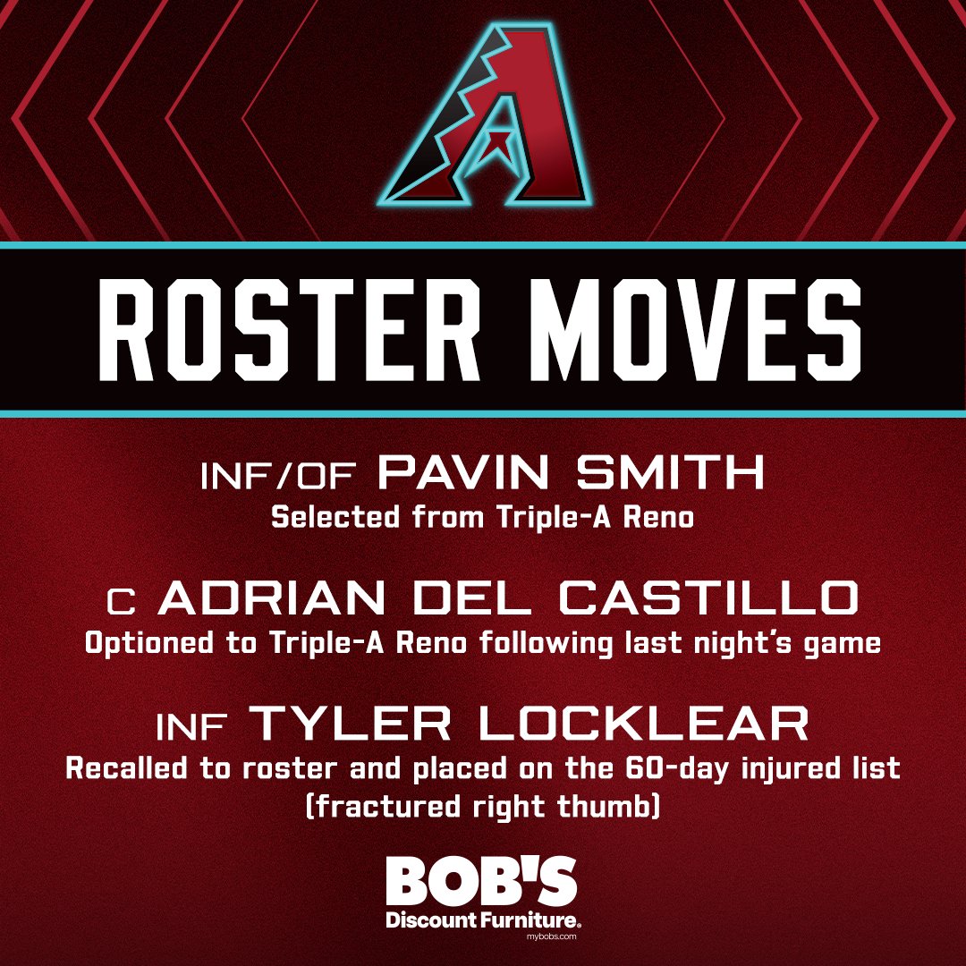 Dbacks's tweet photo. We have made the following roster moves: https://t.co/Nfm0nRKEeD