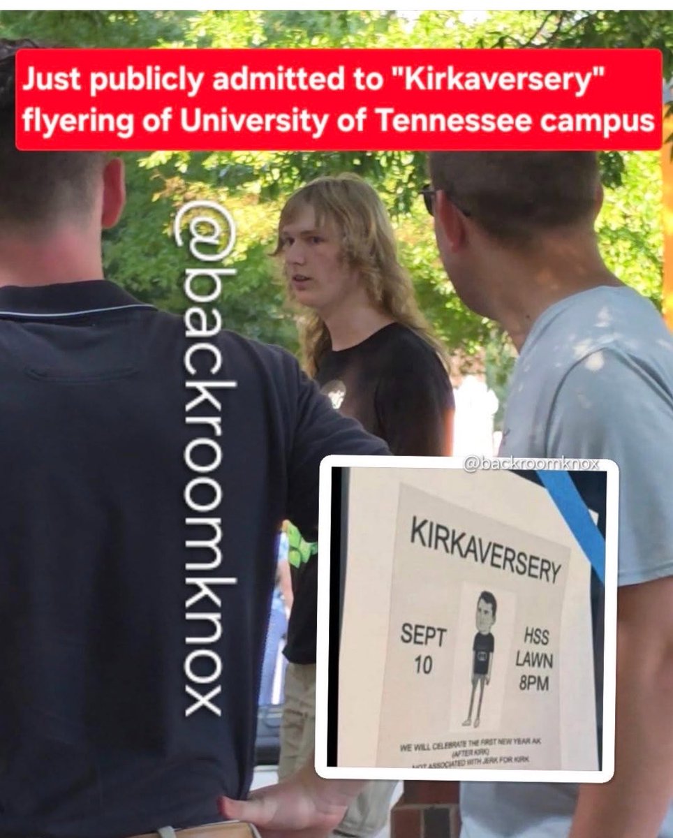 Anc_Aesthetics's tweet photo. We've identified the organizer of this disgusting celebration of Charlie Kirk's murder at @UTKnoxville 

Meet Finley Rider. Finley is a far left extremist and student at UT Knoxville. Finley organized this entire event. UT Knoxville needs to take action and expel this student for inciting violence against other students.