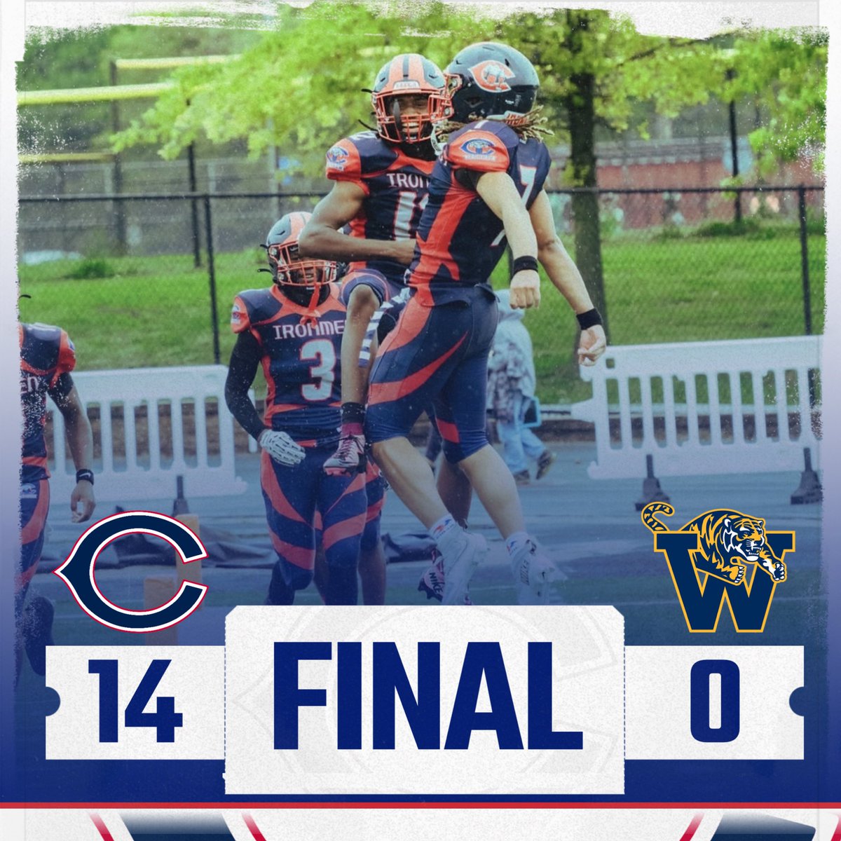CCCIronmenAD's tweet photo. FINAL: IRONMEN WIN 14-0 over Warrensville Heights! That makes 3 Games in a Row!
Next Up: Friday, September 18th @ 7:00PM. Stefanski Stadium!
π΅ FIRST Night game at Stefanski Stadium
π΄ Homecoming Game
You wonβt want to miss this one.
#GoIronmen https://t.co/twwGVlpvR6