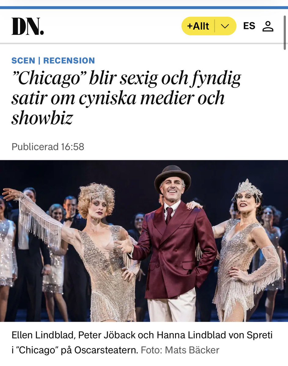 EdwardafSillen's tweet photo. Tacksamma är vi efter premiären . 🫶 https://t.co/zJ5vobxsMY