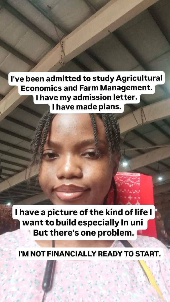 teesdiaries's tweet photo. I honestly don't know what will come from this post.

But I know I need to try.

I'm currently trying to raise ₦1,000,000 (1 million naira) to help me start university and cover the immediate expenses that come with it — school fees, accommodation,
(Read more in comments please) https://t.co/bF6Lq2vF1Q