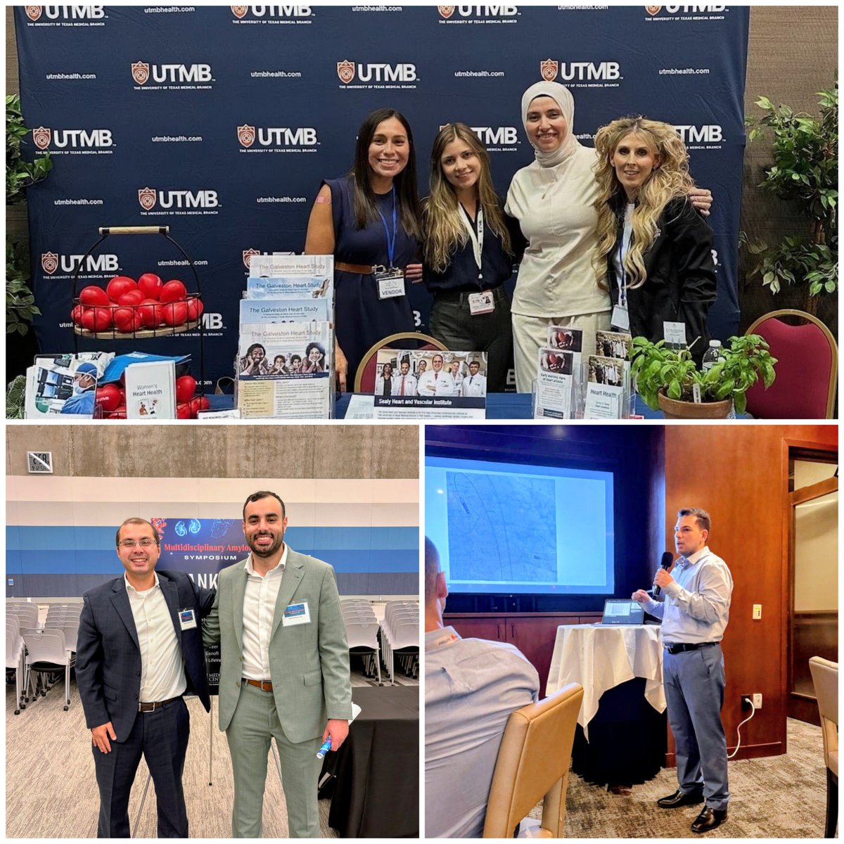 MShalabCardUTMB's tweet photo. When our 1st, 2nd, and 3rd year cardiology fellows say they have "plans for the weekend":
📍 19th Annual Galveston Women’s Conference
📍 Dallas PCI 2026
📍 Multidisciplinary Amyloid Symposium
From community health to complex interventions and rare cardiomyopathies, they represent @UTMBHealth everywhere. Just routine weekend stuff. 😁👏
 #CardioTwitter #InternalMedicine #UTMB