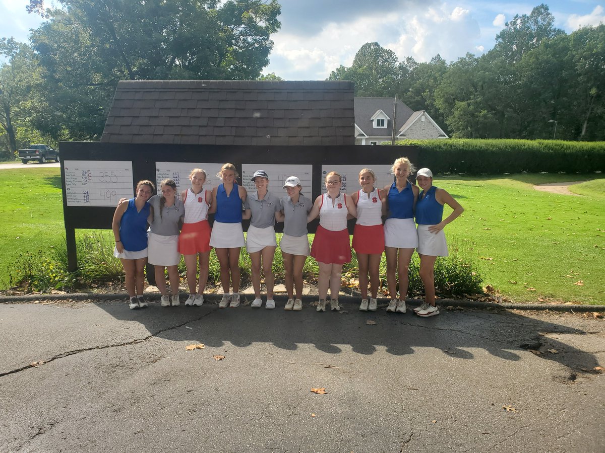 WeboGirlsGolf's tweet photo. 🚨Conference Champions🚨

Webo shoots a 355 and wins the Monon Athletic Conference Championship!

Ally Lewis gets 1st individual with a 76
Jada Scott gets 2nd individual with an 86
Ainsley Thompson gets 7th individual with a 93
Lexi Gregg gets 10th individual with a 100 https://t.co/cRZBcJ2PF9