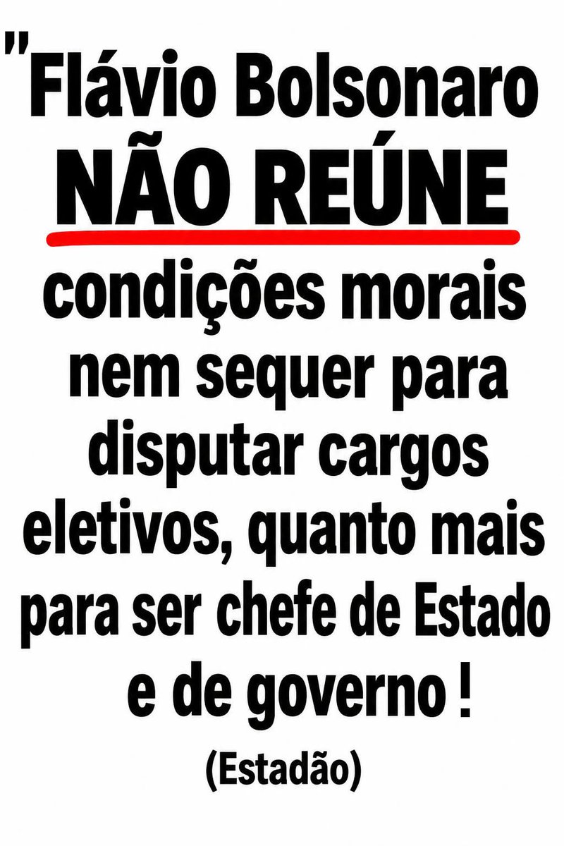 terrordonordste's tweet photo. Até o Estadão soltou a mão de Flávio Rachadinha. https://t.co/Zj2ZvaerzN