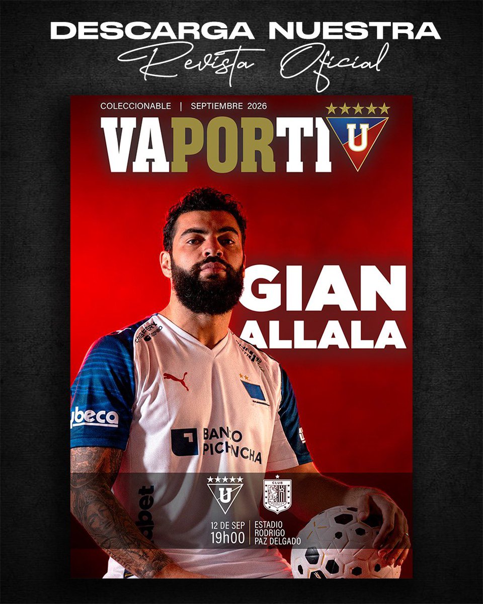 LDU_Oficial's tweet photo. Descarga nuestra revista digital🔥

https://t.co/tU3oGTukxH https://t.co/ywE15BC4cR