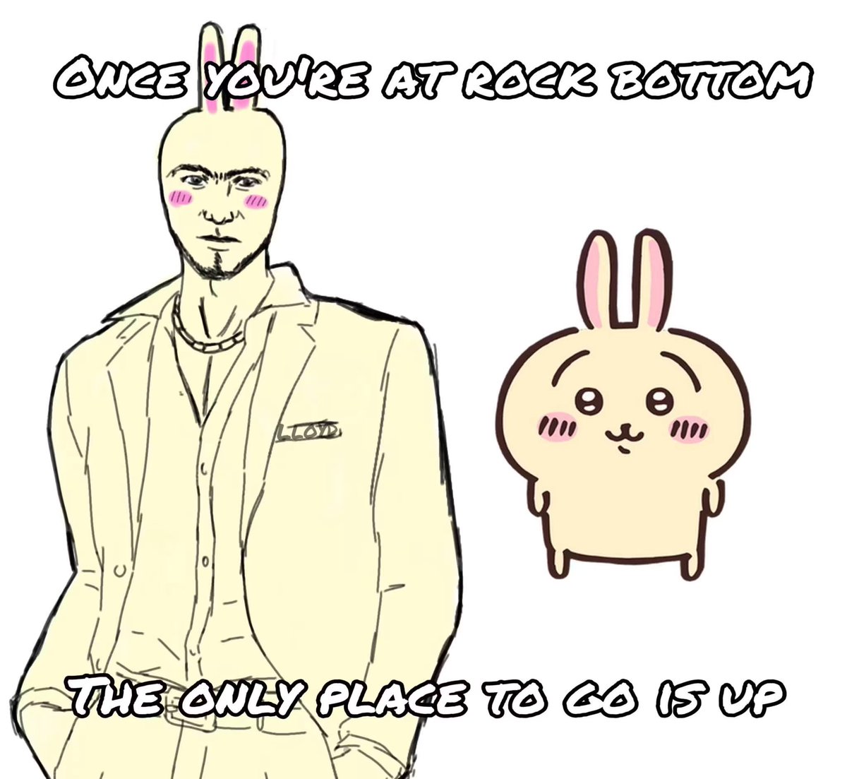 FrPunkjack's tweet photo. #chiikawa #yakuza https://t.co/uTv1BUjDzw