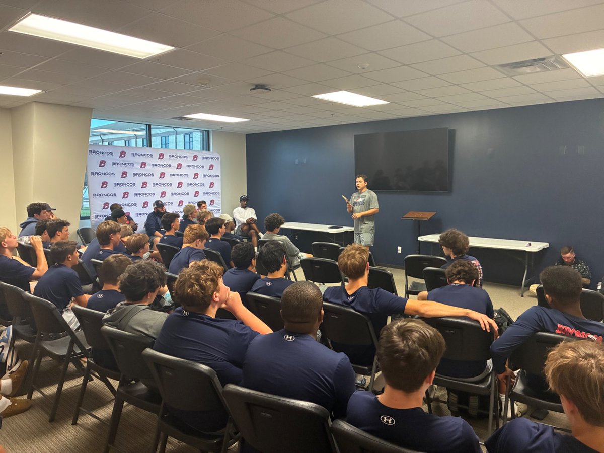 BacsFootball's tweet photo. Great game day yesterday. Started it off with pre-game devotions and finished with the traditional Bronco Spell-Out.
Bronco Nation showed up and created a great atmosphere!
@BacsAthletics | @TXPSMedia | @TeamLSCSN
#AllforHim https://t.co/ikgnTNTUQS