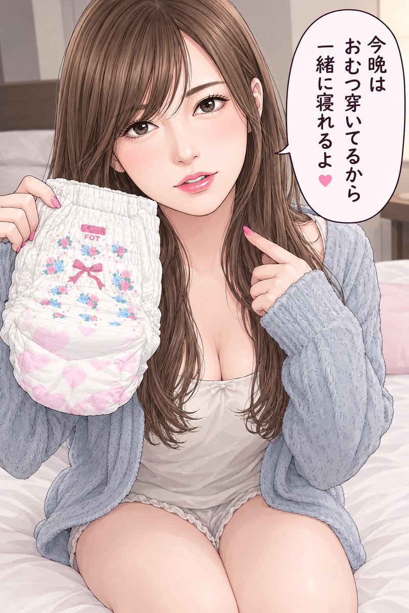 alice062diaper's tweet photo. おむつ穿いたから一緒に寝よ？ https://t.co/k8PaV83Twr