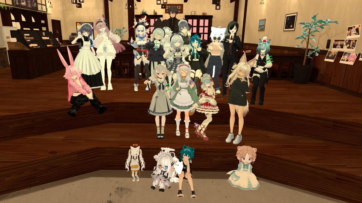 PuchaT556's tweet photo. おはんよ〜
昨日は #ゆるっとハウス のイベント行ってたよ〜
今回はミニイベントとアフターで脱獄系のゲムワで遊んだよ！
最近は新規の方が増えてら感じで賑わってきてました！
今日は仕事や…腰を労って怪我なく行きます。
ご安全に
#VRChat https://t.co/OaoxKcGiea