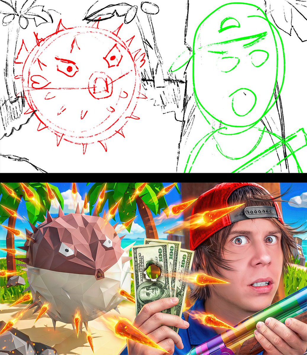 alvarito_tv's tweet photo. Miniatura para Rubius 🐡

Lo que se me ocurre ⬆️
El resultado ⬇️
(mis dibujos son horribles pero yo me entiendo 🗿) https://t.co/ziVWR3XXS6