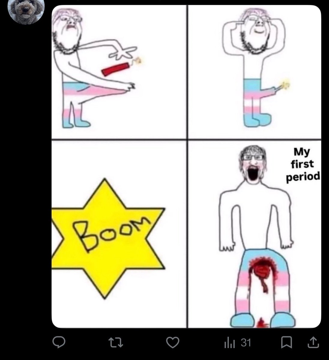 miswired_'s tweet photo. Sometimes transphobes post shit so absurd I can’t even take it serious. Who tf is supposed to represent 😭😭 https://t.co/BCkGq9fg10