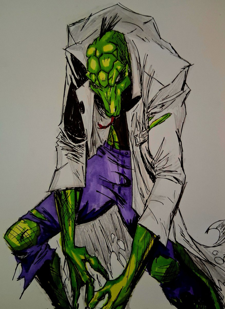 CommanderZer08's tweet photo. 🦎 

#Lizard #Marvelfanart https://t.co/RJSe7BOzOD