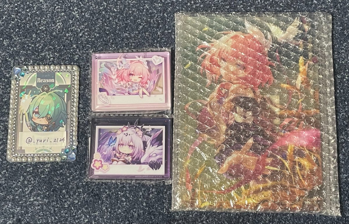 _yuri_2124's tweet photo. 【交換】崩壊スターレイル 崩スタ スタレ 一番くじ 1番くじ

譲
Ｄ賞 キュレネ
G賞 キュレネ キャストリス

求
D賞 ファイノン
E.G賞 アナイクス ファイノン

郵送のみ
初回様リトリン必読
D賞⇔D.E賞のみ

大変難しいと思いますが、条件の合う方がいましたらお気軽にお声がけください🍀 https://t.co/27vgt202jV