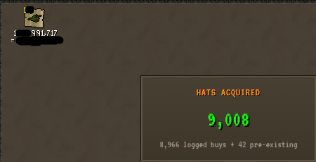 rhhcollection's tweet photo. My collection has just reached over 9,000 hats acquired.

Most of the hats are locked away, the actual stack is between 100-200 hats. https://t.co/Z4RW98PJaT