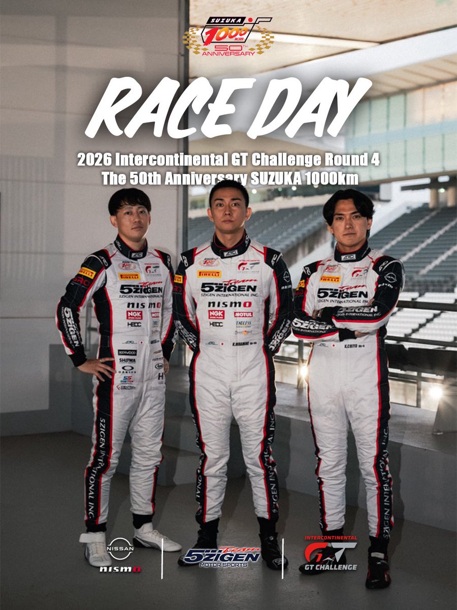 team5zigen's tweet photo. It’s RACE DAY!!!! https://t.co/gtxHGsWjTF