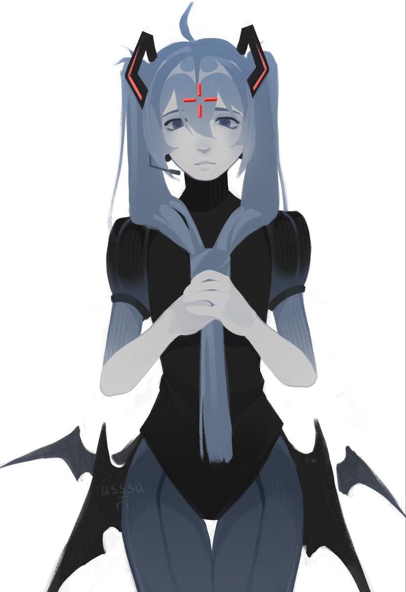 asssa_ri's tweet photo. #miku 
Vampire Miku🦇 https://t.co/ha3Po82aJ1