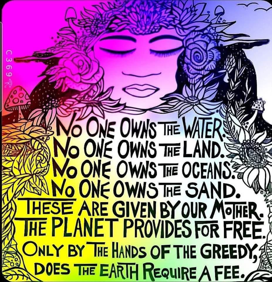 RadicalJesus44's tweet photo. This sacred earth belongs to everyone. End colonization, land hoarding &amp; resource hoarding. Abolish Capitalism once and for all. https://t.co/gM9ADPeWzI