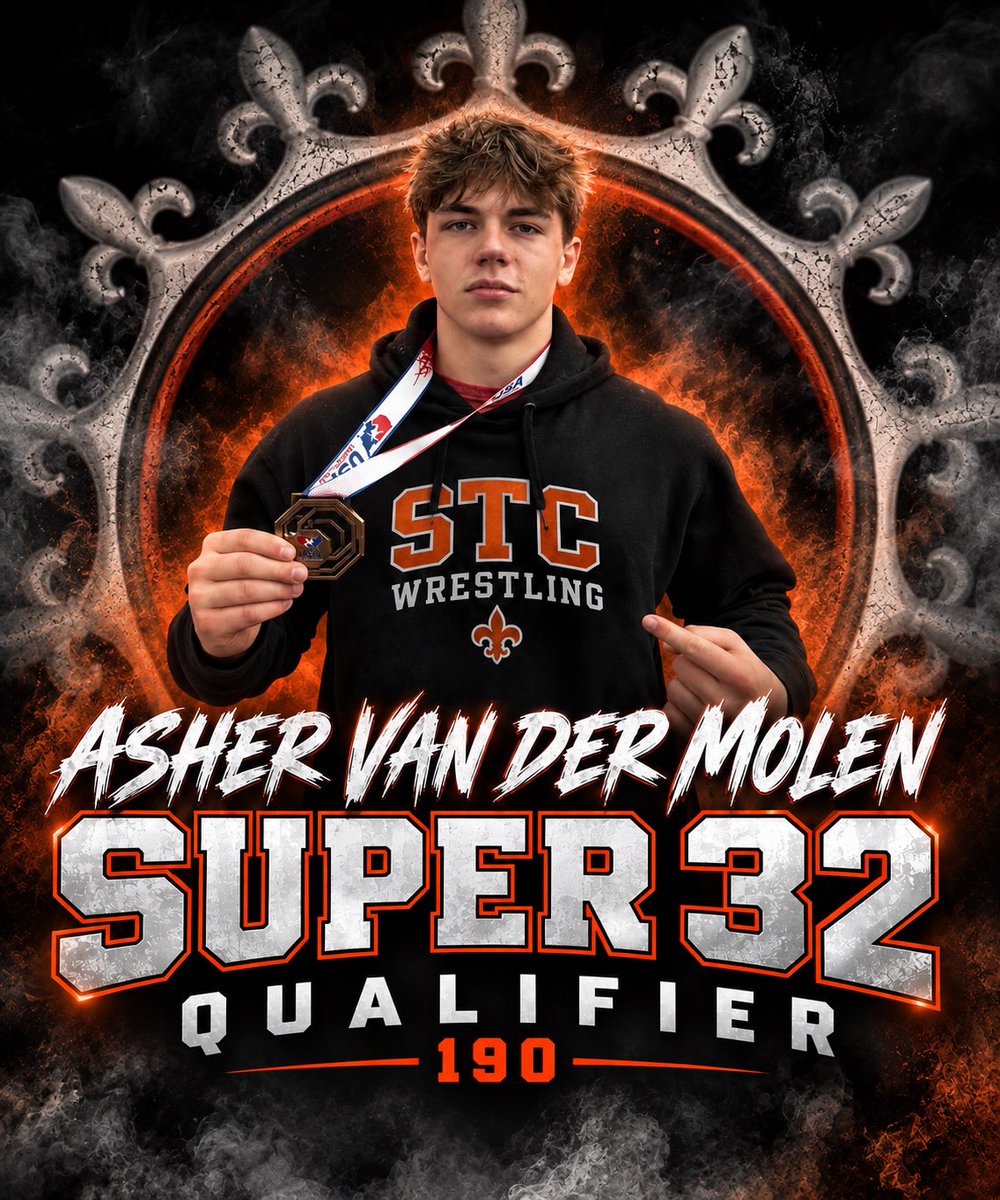 STCE_Wrestling's tweet photo. Congrats to Declan Sons and Asher Van Der Molen on qualifying for Super 32s, which is the toughest off-season folkstyle tournament in the nation! Congrats boys! https://t.co/F4MmaZbpmu