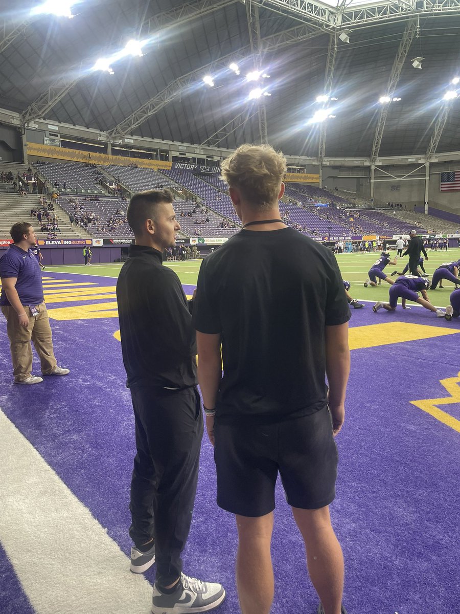 CalebCarlt2028's tweet photo. I had such a phenomenal Junior Day @UNIFootball and watched them get a dominating win over Drake!! Huge thank you to @Coach_OC_ and @CoachHupke for inviting me. Excited to get back up soon!!
@UNIFootball @CoachHeitland @dcgfootball @CoachGrothoff @RipCity7on7 @HawkeyeReport https://t.co/0W2eDvhCIP