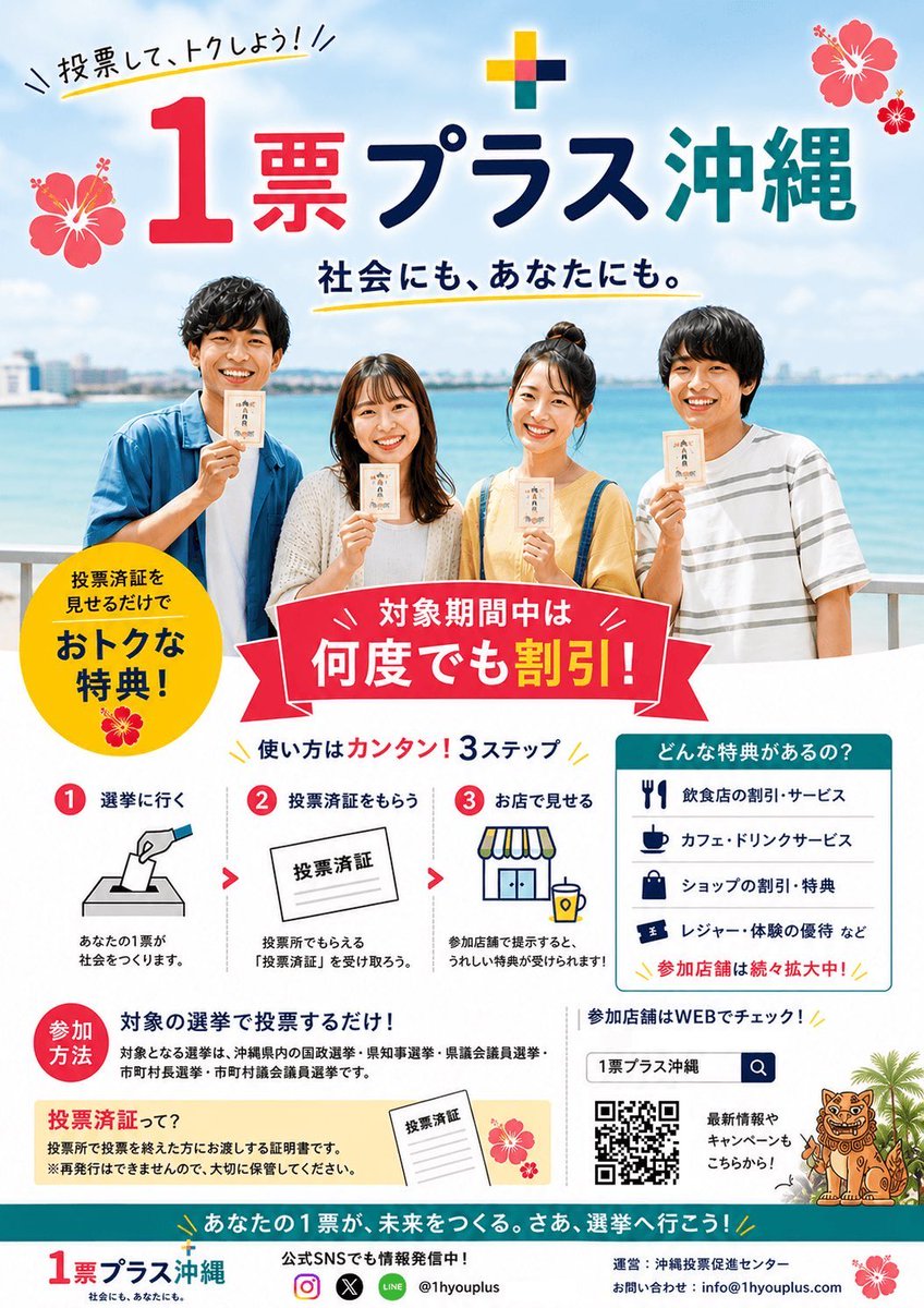 saitama_5992's tweet photo. 沖縄県民の皆様、本日は周りの方も誘って選挙に行き、大切な1票を投じましょう。
#沖縄県知事選挙 https://t.co/gWi5TsrqLs