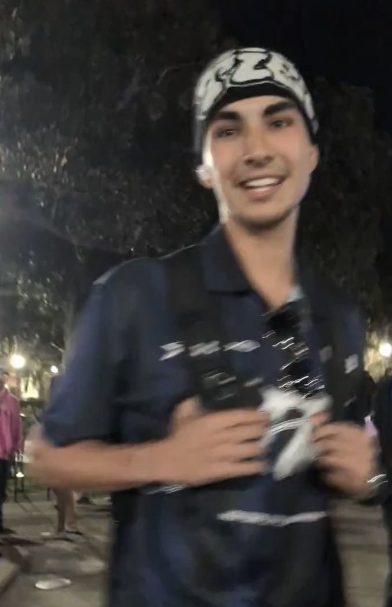 ChiefTrumpster's tweet photo. EXCLUSIVE: 4TH LEFT WING RADICAL IDENTIFIED.

Meet Kaian Da Fonseca. He is a @UF band member and works part time at @Loews_Hotels. 

He was caught mocking the Kirk assasination.

Call 352-392-1311 &amp; demand accountability!

A 🧵 on how I identified individuals like Kaian. https://t.co/djukDQrDHF