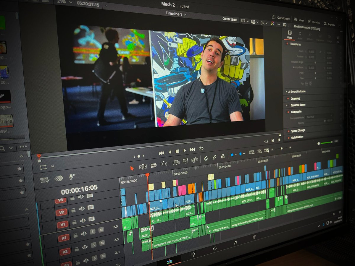 FramedByDarren's tweet photo. The MACH 2 event video edit is finished! 🎬

Now onto the colour grade, and I'm really happy with how the video is coming together so far.

Can't wait to see the finished result! 🎥

#Filmmaking #VideoEditing #ColourGrading #EventFilming #CameraOperator https://t.co/6aFRgHaYIN