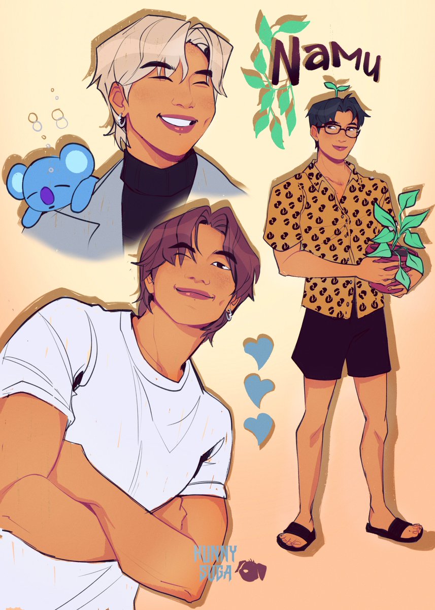 hunnysvga's tweet photo. Older sketches of Joon from me for now 🌱🩵 #happyRMday https://t.co/RHvGadQ3Dd