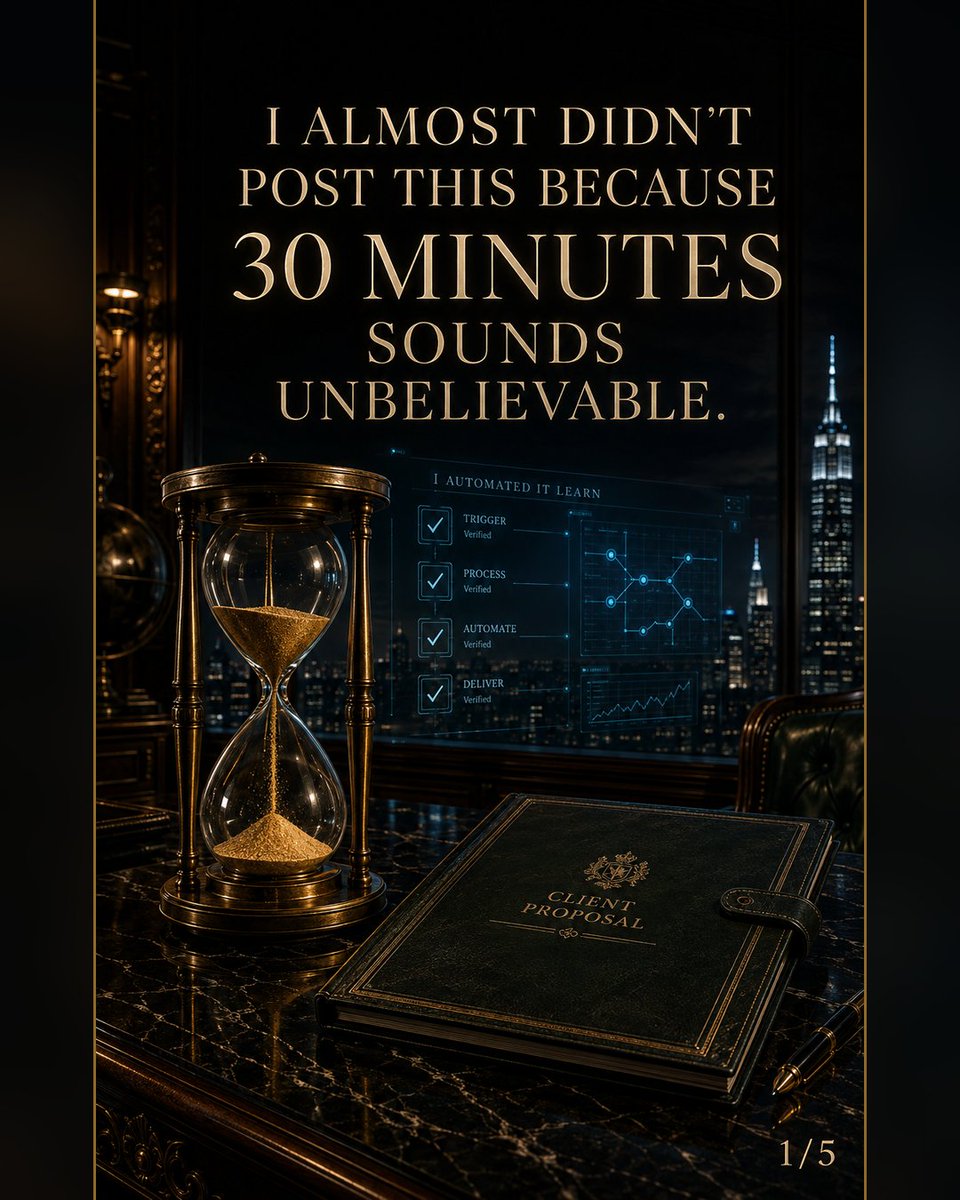 Iautomatedit's tweet photo. This took 30 minutes. It used to take a week. Same outcome, verified system, a fraction of the time. https://t.co/9NOAVX7DzS