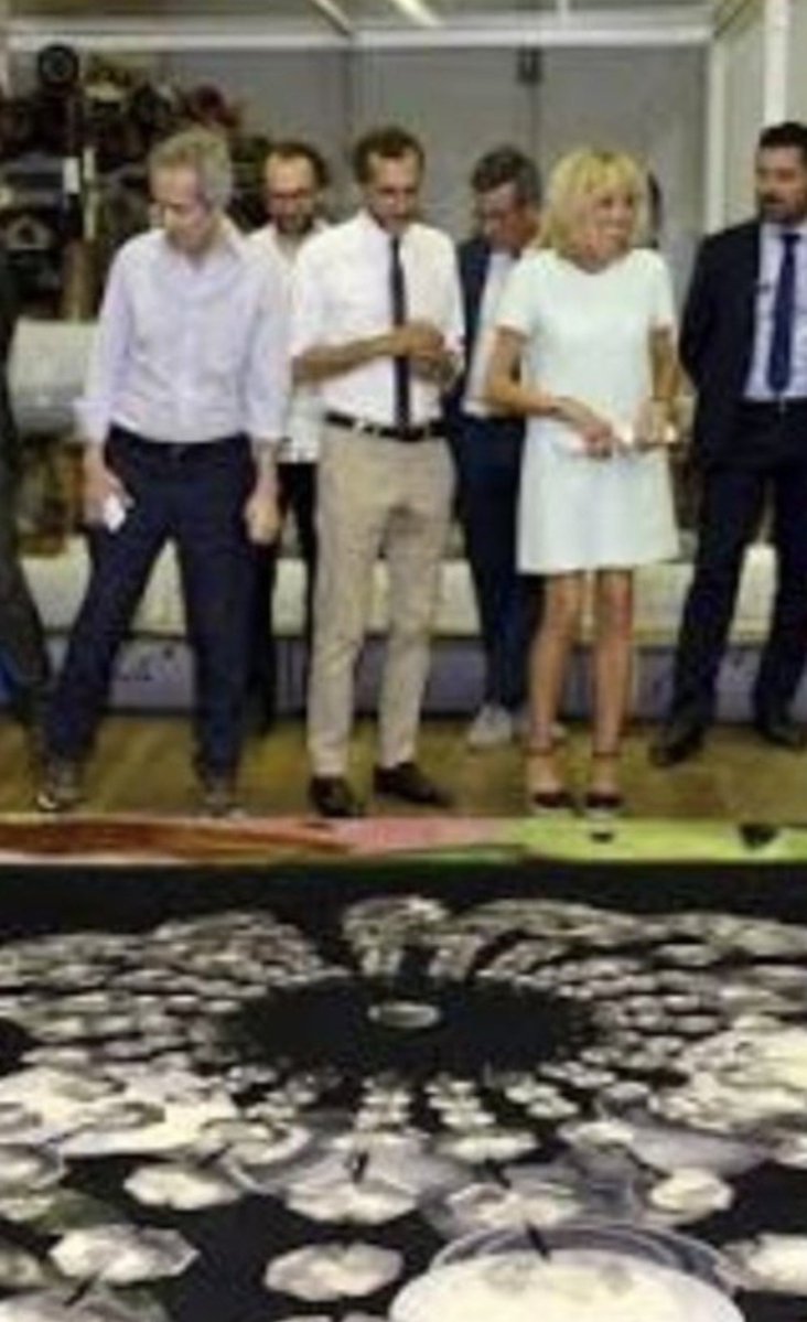 Escalet83's tweet photo. Les #Macron adorent #JackLang…
Allez savoir pourquoi.
Ah oui : c’est peut-être lui qui a aidé Brigitte et Manu à choisir le somptueux tapis Soleil Noir de #ClaudeLévêque, le plasticien accusé de viols et d’agressions sexuelles sur MINEURS de moins de 15 ans. https://t.co/8j3dJRQ3yV