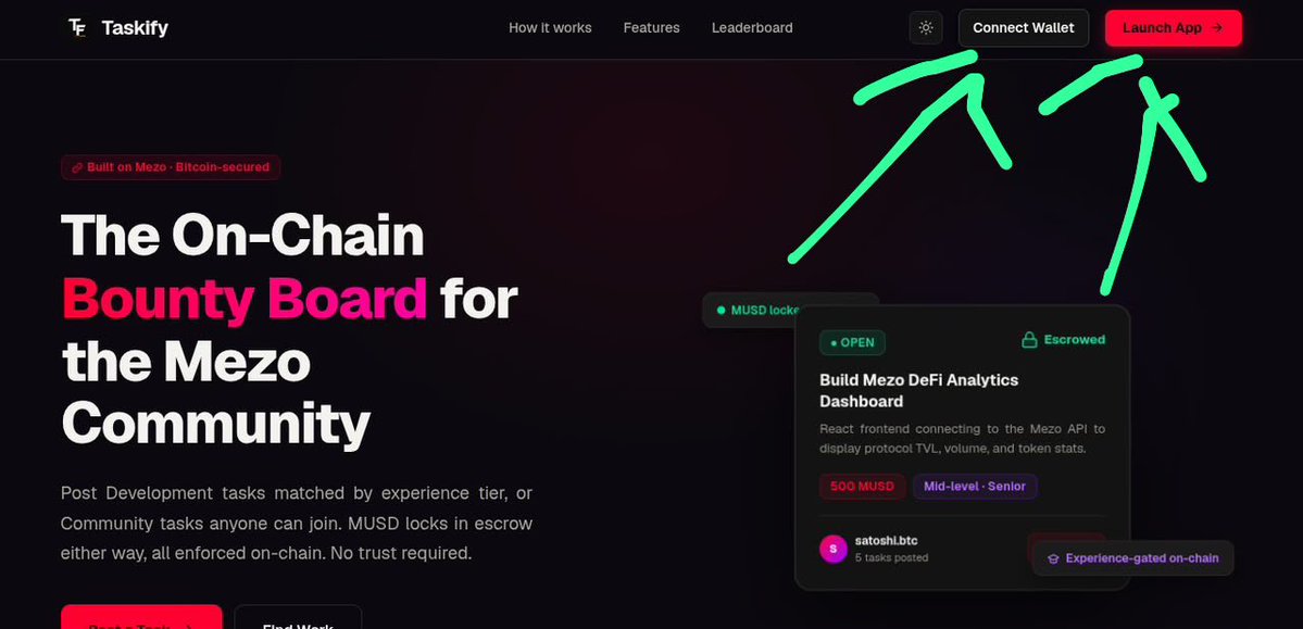 slnDIK8's tweet photo. HOW TO GET STARTED ON TASKIFY @Taskifyhq 

Step 1: go to https://t.co/sSpjt9iikZ → Connect Wallet.

Step 2: Click on launch app → sign in
with Google (required, becomes your identity) → pick Contributor →choose an experience level(mostly for devs)
confirm on-chain. https://t.co/mxDpX4vGSv