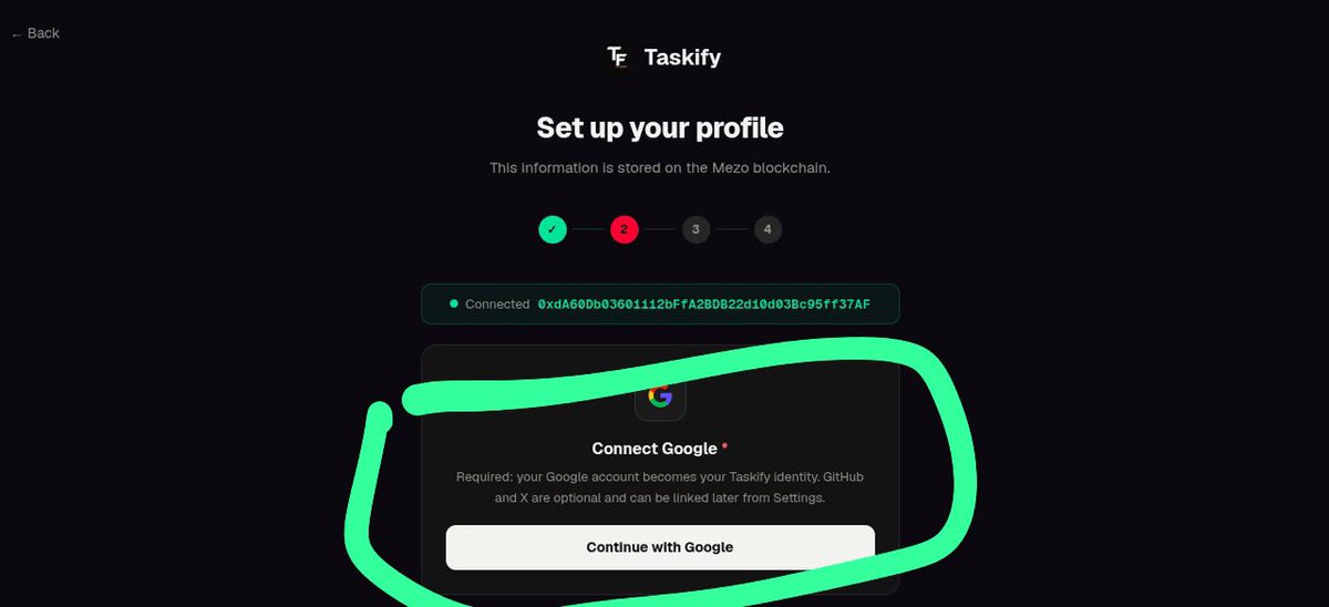 slnDIK8's tweet photo. HOW TO GET STARTED ON TASKIFY @Taskifyhq 

Step 1: go to https://t.co/sSpjt9iikZ → Connect Wallet.

Step 2: Click on launch app → sign in
with Google (required, becomes your identity) → pick Contributor →choose an experience level(mostly for devs)
confirm on-chain. https://t.co/mxDpX4vGSv