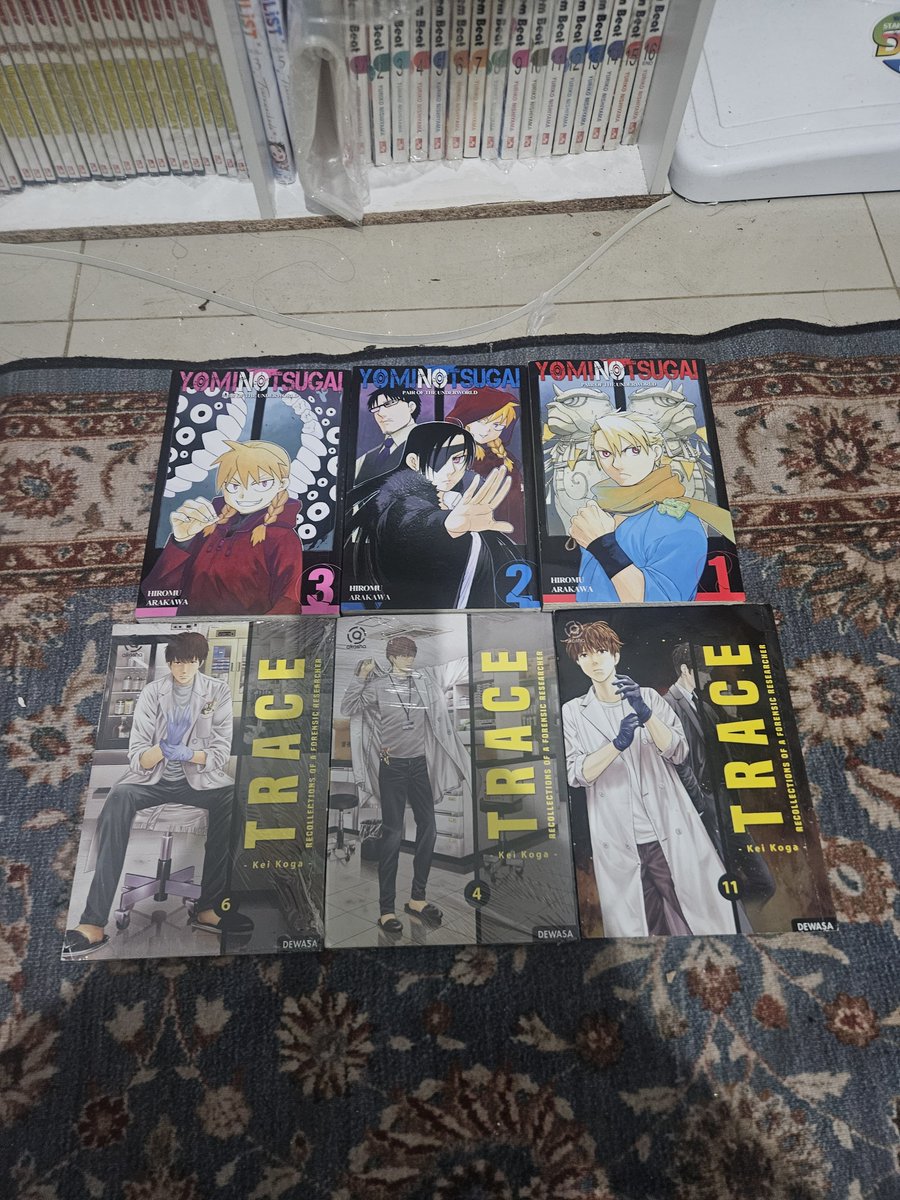 bolamantul's tweet photo. WTS komik Trace &amp; Yomi no Tsugai. Yomi no tsugai 1-3 preloved, Trace vol 4,6 segel 11 preloved

Harga ada di link dibawah yaa gaskeun langsung cek

Yomi no tsugai: 

https://t.co/L014OWOHWR

Trace:
https://t.co/TpefVxVgMS https://t.co/MP3QEesL4H