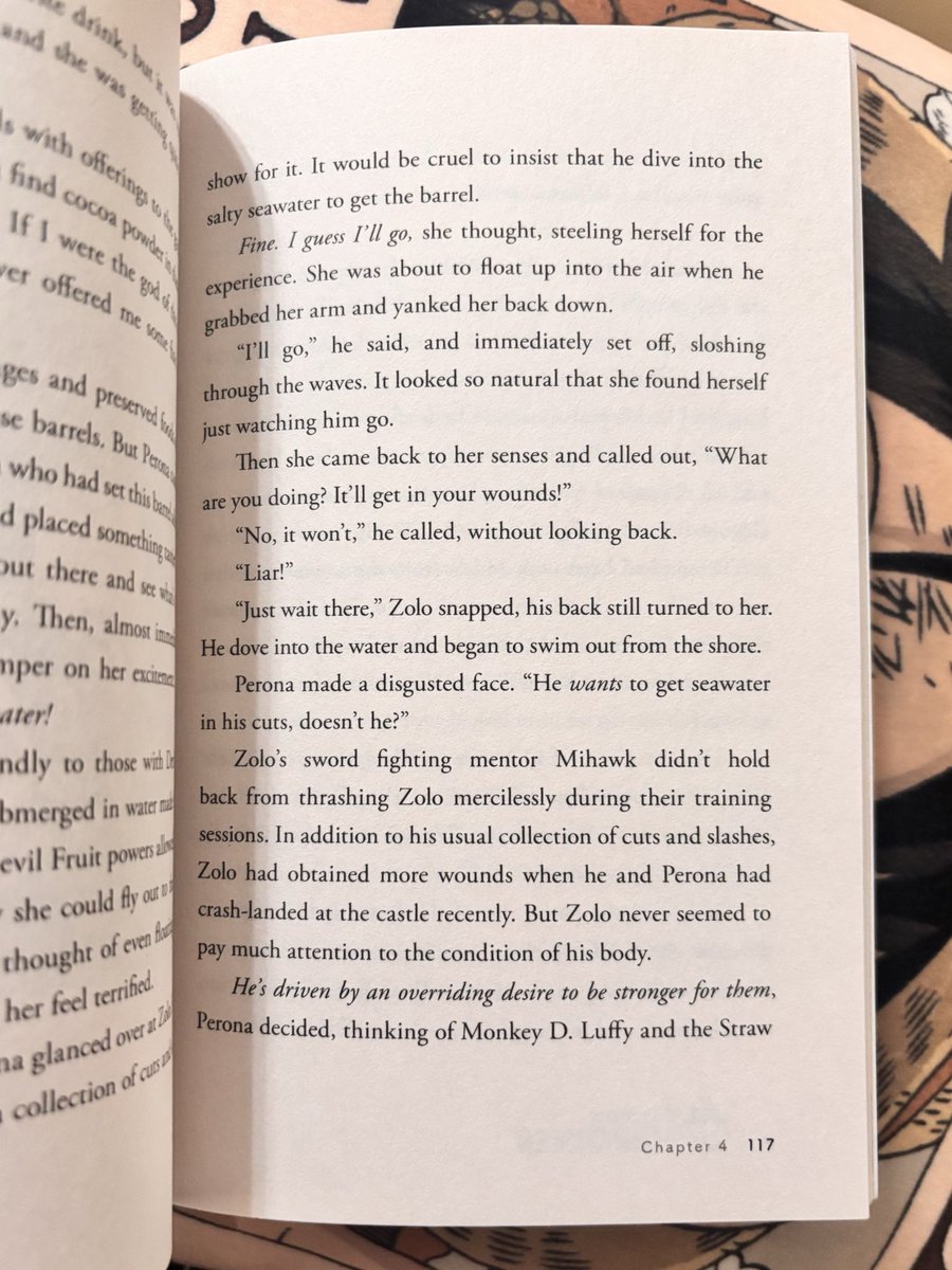 superbatliv's tweet photo. aside from wanting more perona content, another reason i want her heroines story to be adapted is because of how soft zoro is in it. making her food so she doesn’t drink on an empty stomach, offering to fight mihawk with her, killing bugs for her, etc https://t.co/xOLKYqIoK5