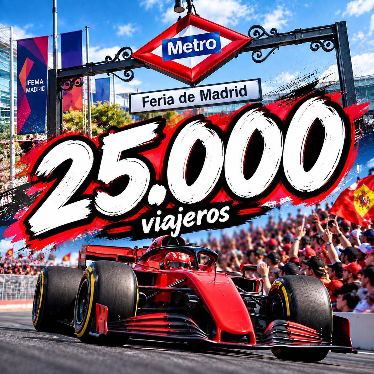 25.000 viajeros en la segunda jornada de la Fórmula 1.