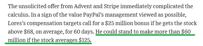 HedgeFundTips's tweet photo. Show me the INCENTIVE and I'll show you the OUTCOME... 

$PYPL.  Little do most people realize - at the pace they are buying in stock ~15% of the company per year from ~$6B FCF - he could get there ($125/sh) in 3-5yrs with NO GROWTH!  However, does this look like no growth to you?  BTW, margins starting to expand again. https://t.co/tLAJiYdVjr
