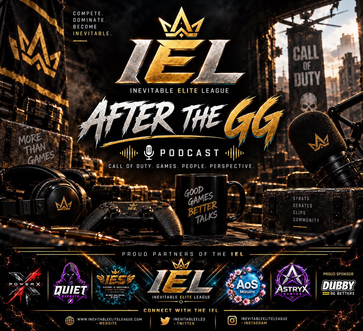 InevitableEL23's tweet photo. We will be starting back up Monday at 1030 pm est ! #cod #podcast https://t.co/kfp82I6Jw5