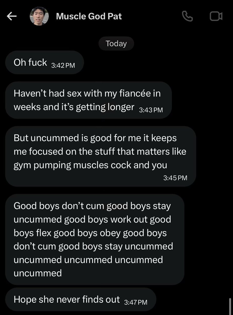 MarcusHaleMind's tweet photo. Doesn’t matter how long it’s been. Once my seed is inside you, it stays with you.

Forever a part of your mind, body, and soul. Not realizing it’s controlling your everyday actions until it suddenly hits you.

Go tell that being uncummed is perfect for him. https://t.co/Ybqt1BZhmR