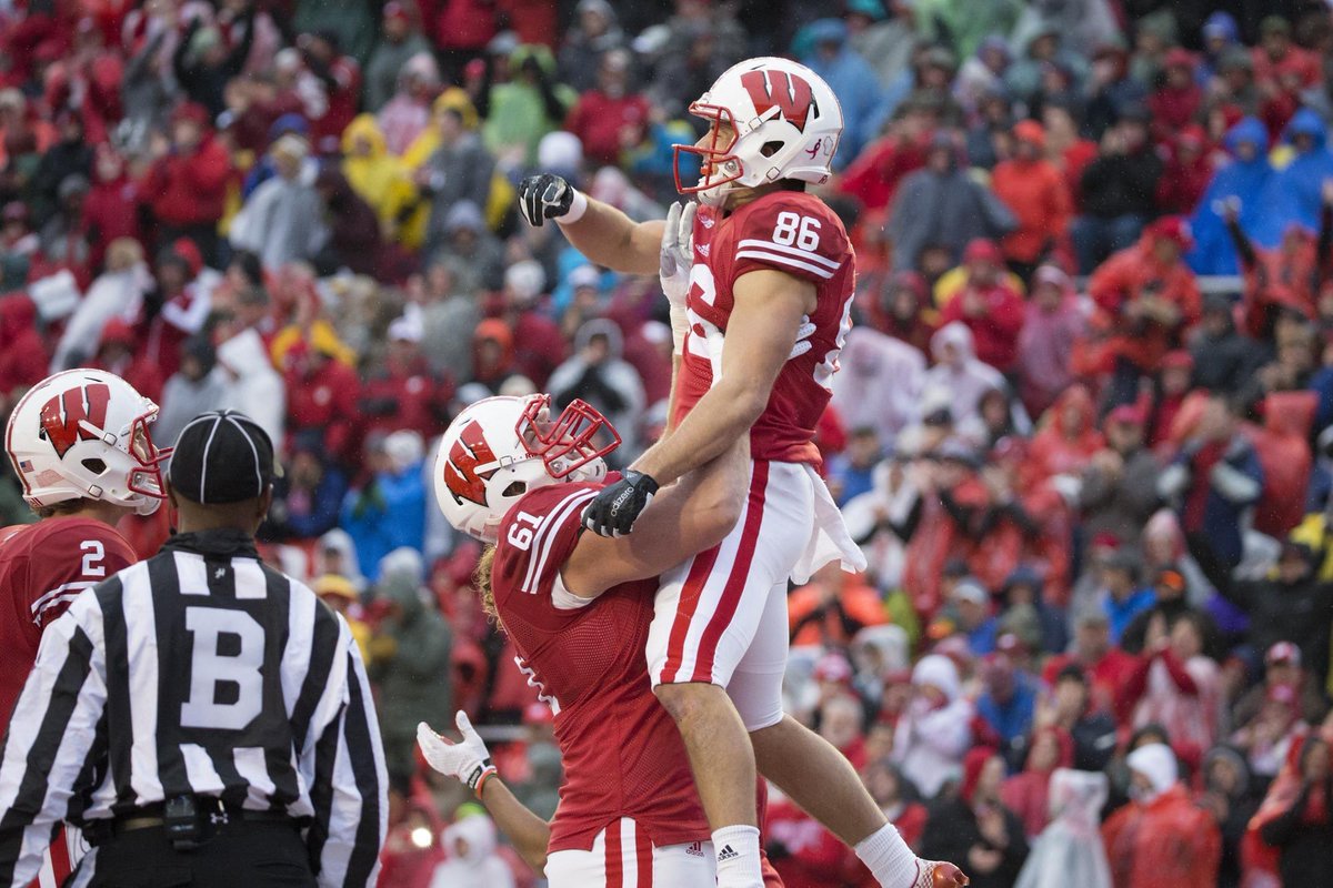 BadgerFootball's tweet photo. Former wide receiver Alex Erickson will be today’s honorary captain 👐

A Badger from 2012 to 2015, this wide receiver finished his career ranked 6th in school history with 141 career receptions. During his senior season in 2015, he hauled in 77 passes, the 2nd-most in school history and earned All-Big Ten honors. A Darlington native, he went on to play in 9 NFL seasons across time with the Bengals, Commanders, Chargers and Patriots.

Welcome home, Alex!