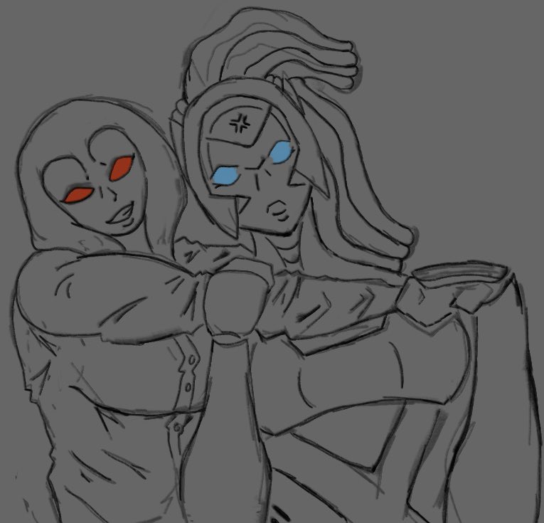 U_Drone001's tweet photo. Look at these two AIs 

I love danger and Jocasta 

#marvel #marvelart #MarvelTokōn https://t.co/4dq9SWYBEo