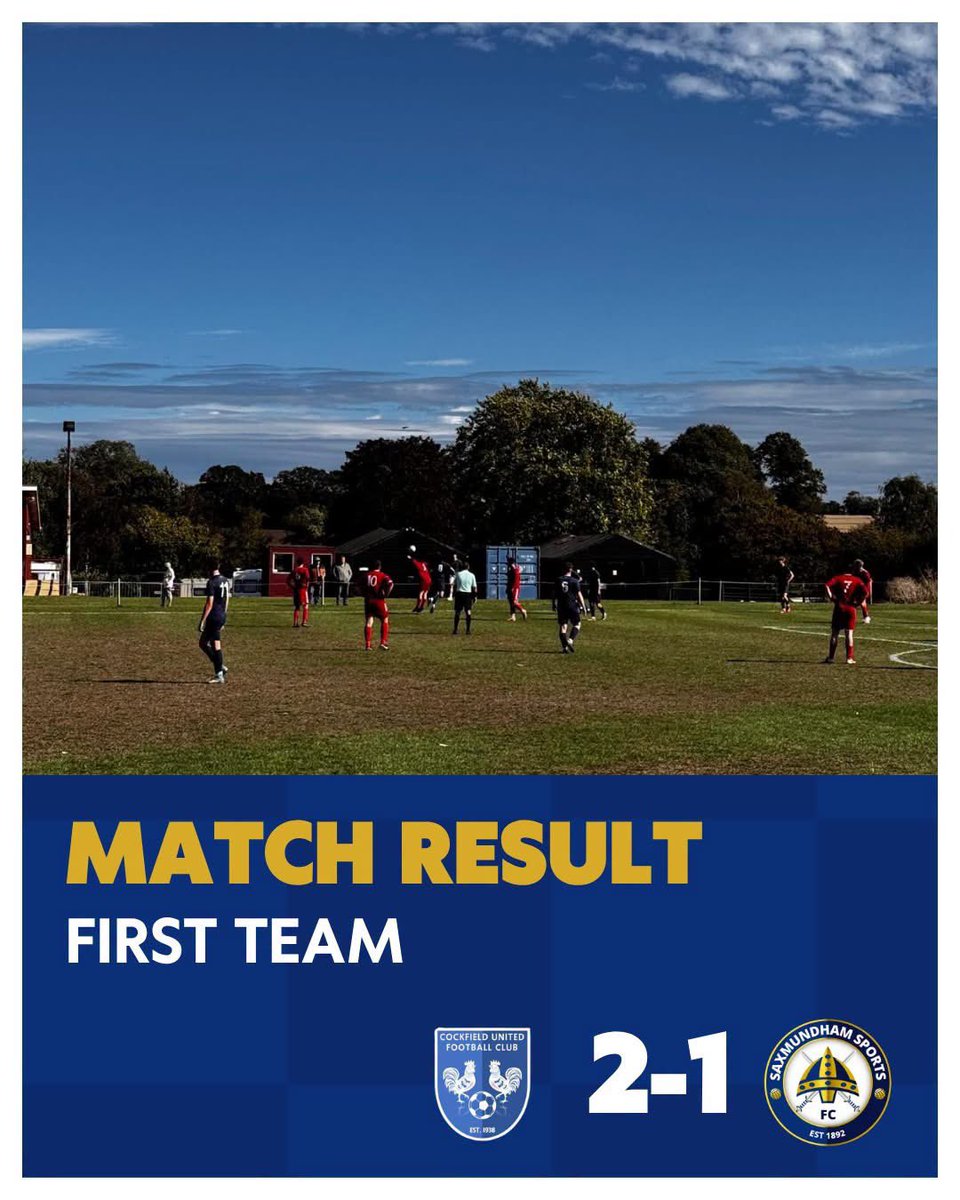 saxsportsfc's tweet photo. A close-fought match with Cockfield ends in a 2-1 defeat. 

Saxmundham goalscorer Sam Cundy (sponsored by @martinsalterandco)

⚽️🎷

#upthesax https://t.co/koTZhJSVo2