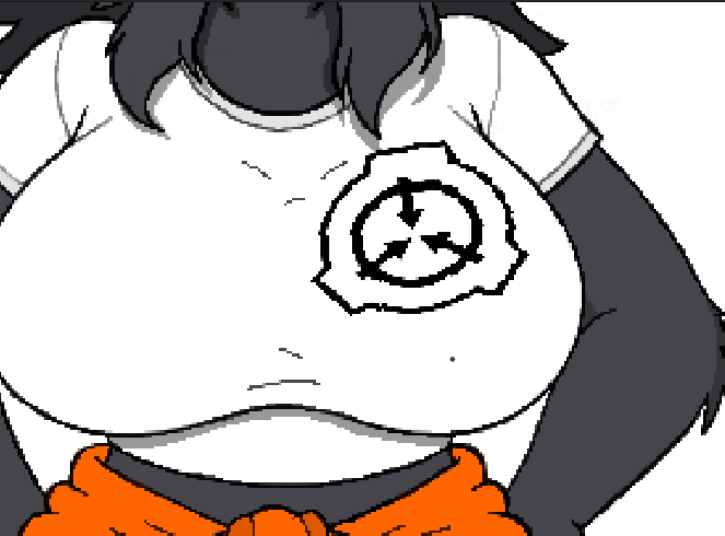 SomeFluffyFurry's tweet photo. god dammit i forgot to put the logo on her tshirt, it was supposed to be something like this, oh well i already posted the tweet, i cant undo it https://t.co/IUjfw1lhyD