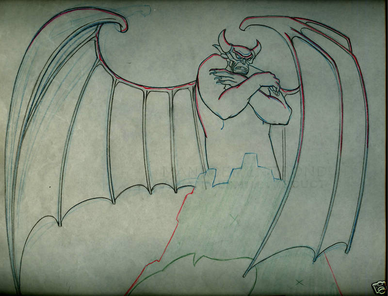 ChernabogsLair's tweet photo. Original Chernabog art circa 1939 #Disney 
#chernabog 👿 #fantasia #animation #art ✏️ https://t.co/vQ3YcNtaif